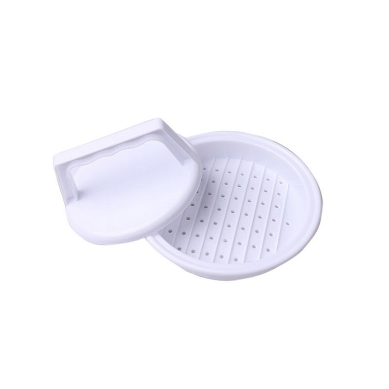 Dozzlor DIY Hamburger Vlees Druk Tool Food-Grade Plastic Makers Vlees Burger Maker Mold Hamburger Druk Burger keuken tool: Default Title