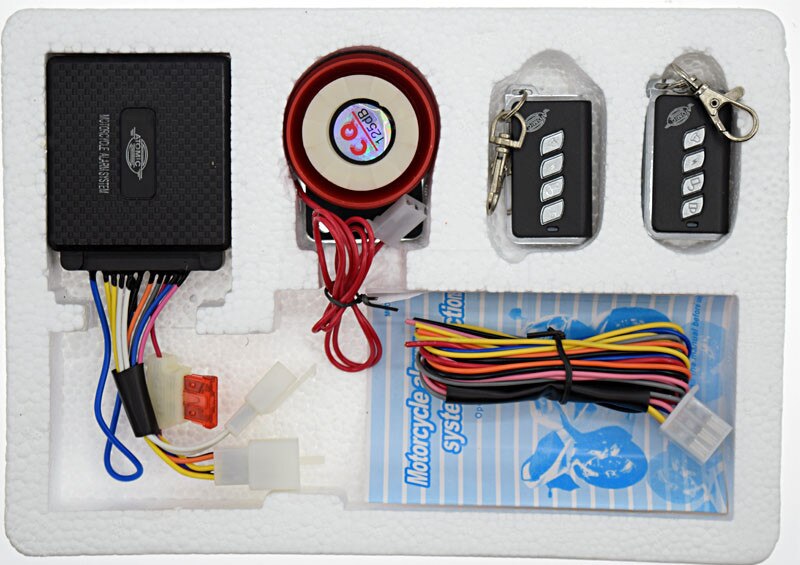 12V Motorcycle Bike Anti-theft Security Alarm System Motorbike Scooter 125db Remote DC