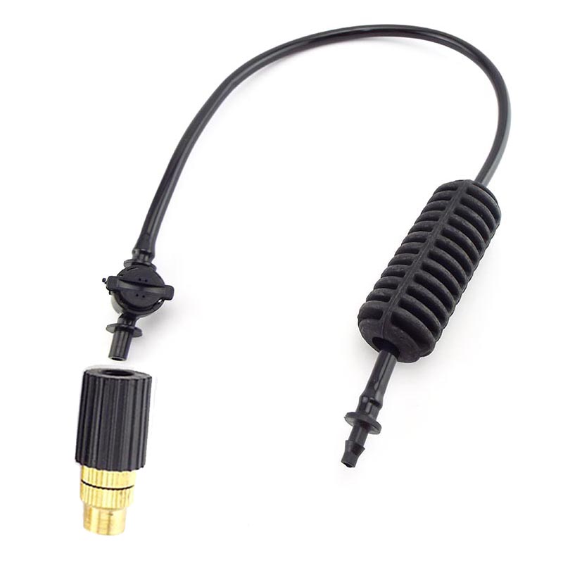 Hagehengende vannsprøytedyse sprinklersett forstøvende sprinklersett grønnsaksvanning vanning for drivhushage: Lysegrå