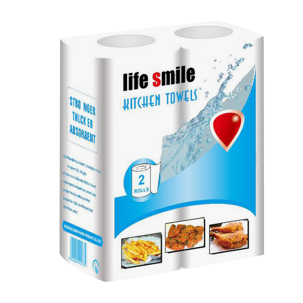 2 Rolls Kitchen Paper Towel Biodegradable Washable Cleaning Wipes Kitchen Padded Lazy Cleaning Rag Waterproof Towel Kitchen