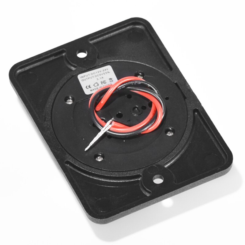 Car Charger LED Indicator 12-24V 3.1A Dual USB Fast Smart Charger Car Bus RV Ship Refit USB Waterproof Auto And Motorcycle