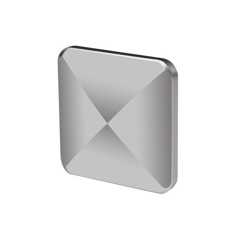 Bureau Speelgoed Filp Kinetische Skil Roterende Pocket Speelgoed Fidget Spinner Kinderen Volwassen Stress Relief Speelgoed: Square silver