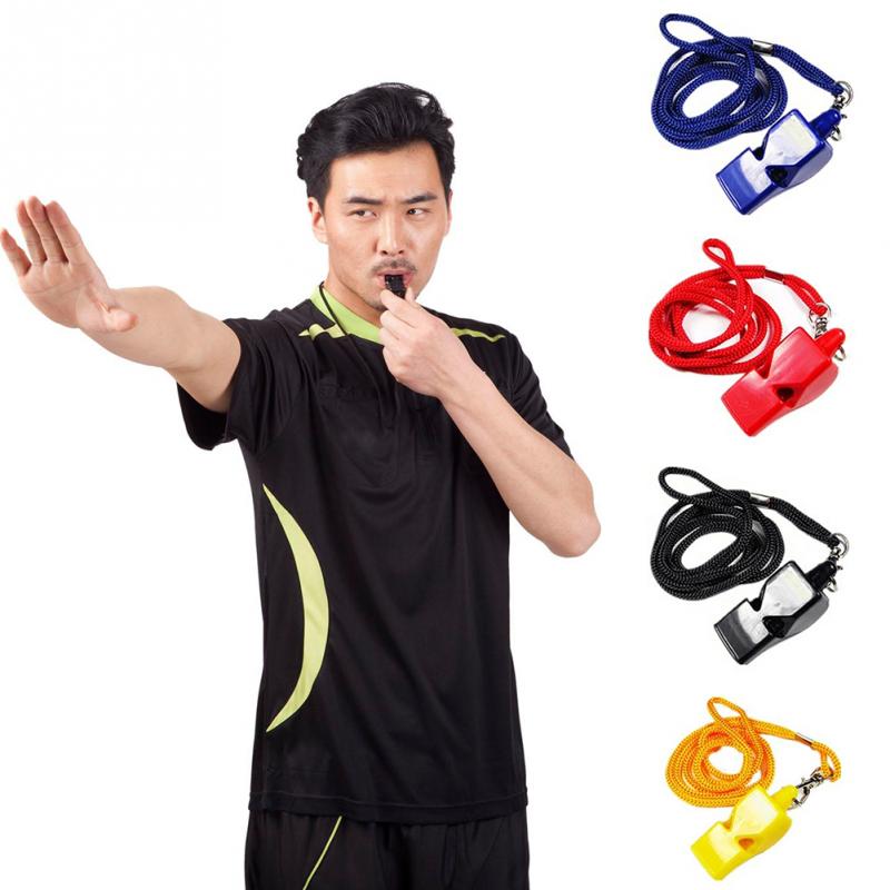 4color plastic whistle referee whistle soccer referee whistle basketball referee whistles Without String