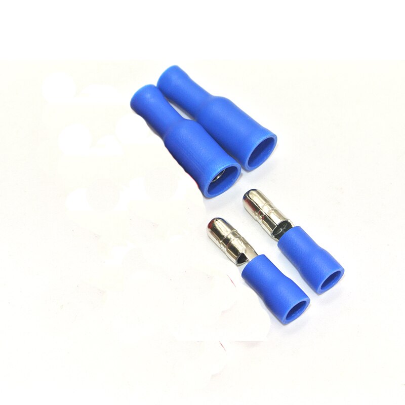 50Pcs Bullet Terminals Crimp Connector Elelctric Terminals for Wire Terminal Butt Splice Electrical Cable Conector: 16to14 AWG PVC