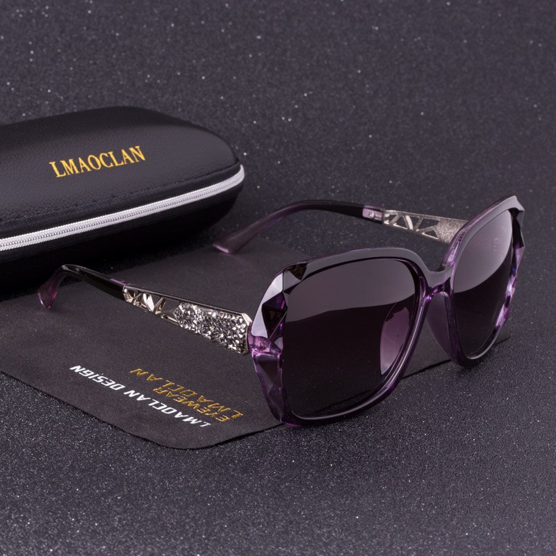 Luxury Brand HD Polarized Sunglasses Women Ladies Oversized Square Gradient Sun Glasses Female Eyewear Oculos UV400: C06