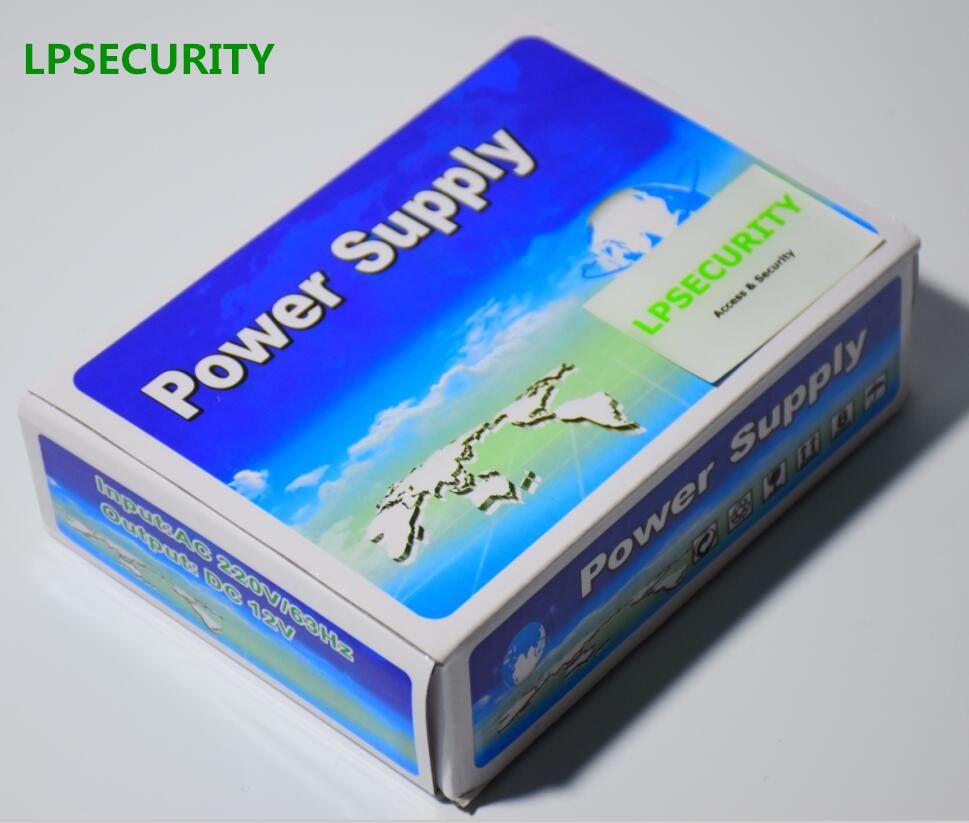 LPSECURITY fingerprint access control keypad password code reader door lock access control with power supply 12v 5A