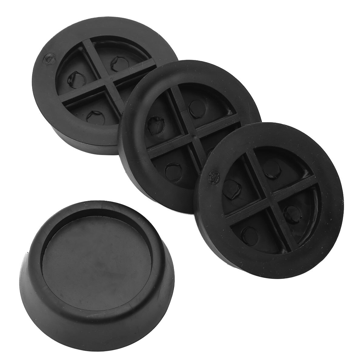 4 stuks ronde rubberen trillingsdempende voetjes, ... – Grandado