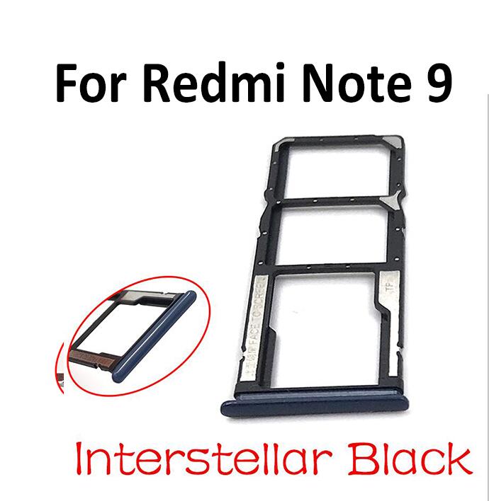 10 Stks/partij, Sim Reader Kaarthouder Op Board Connector Voor Xiaomi Redmi Note 9 Pro 9S Vervangende Onderdelen: Note 9 Balck