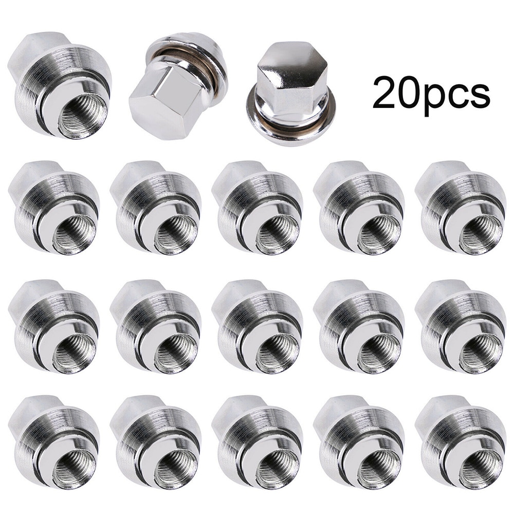 20Pcs Alloy Wheel Nuts M12 X 1.5 19MM Bolt Lug Stud for Ford Focus MK1 MK2 MK3 S-T R-S car styling