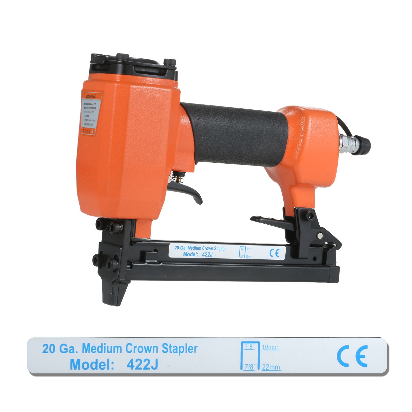 18 Gauge Brad Nailer 5/8 Inch to 1-1/4 Inch Pneumatic Finishing Stapler Air Nailer Nail Gun for Woodworking Furniture Decoration