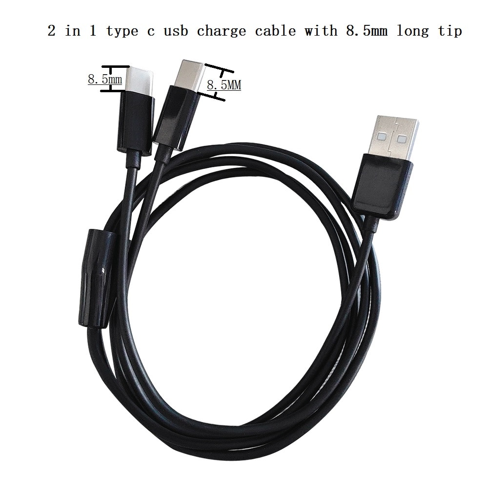 1 meter 3ft usb-c -ladekabel mit 8.5mm 2 in 1