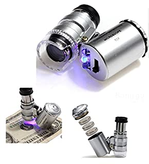 Mini microscope de poche 60x avec LED et éclairage UV