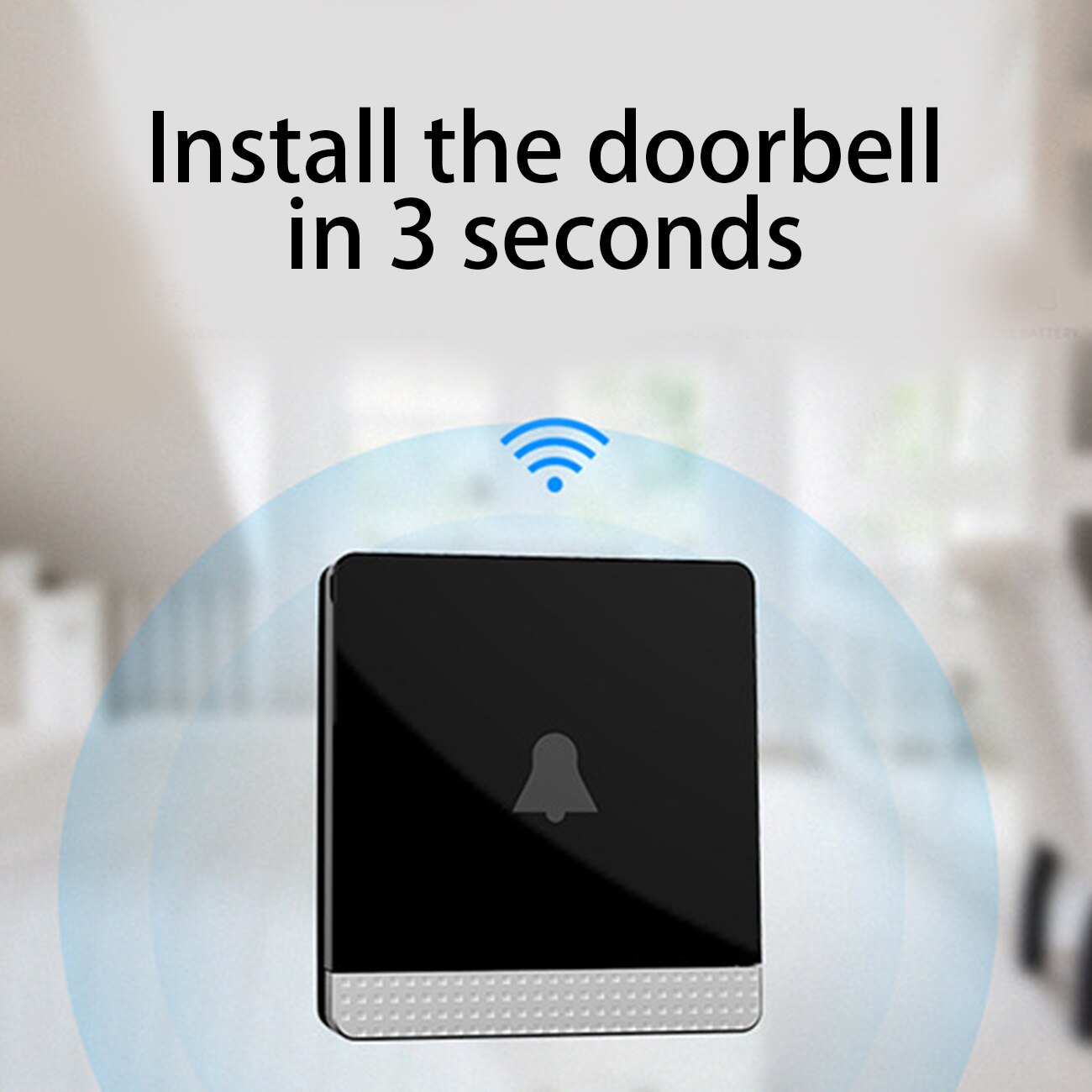 Wireless self-powered doorbell Chime Ring Home Electronic smart waterproof wireless doorbell Home Welcome Door Chimes