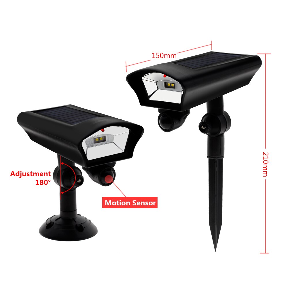 Led-zonne-portiekverlichting met pir-bewegingssensor, waterdichte buitenverlichting voor op de veranda, tuinmuurlamp, wandlamp voor balkon en terras