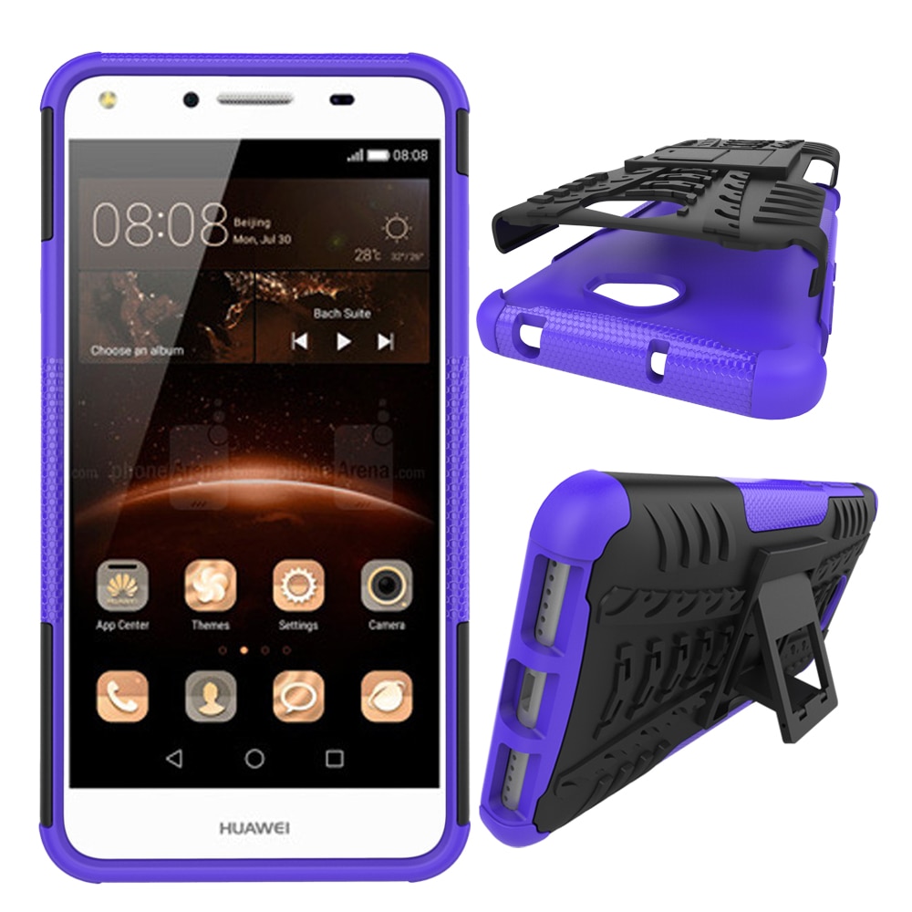 For Huawei Y5II Y5 ii 2 / Y6 II Compact CUN U29 CUN-U29 CUN-L21 CUN-L01 Case Armor Hybrid Silicone Stand Cover Honor 5A LYO-L21