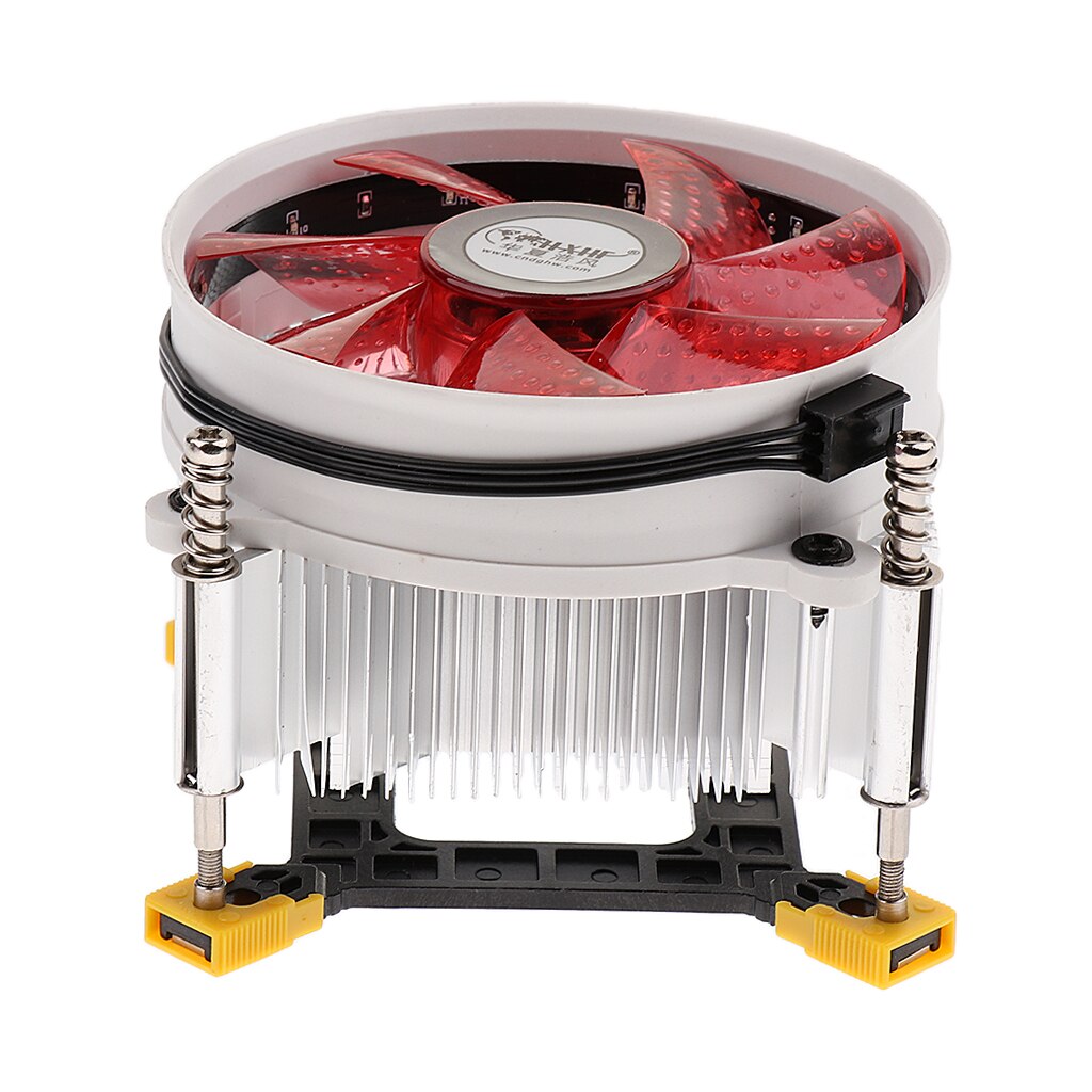 9cm 12V 92*92*25mm Hydraulic Cooling Fan Computer CPU Cooler Copper Heat Sink 2500RPM for LGA 1366 Red