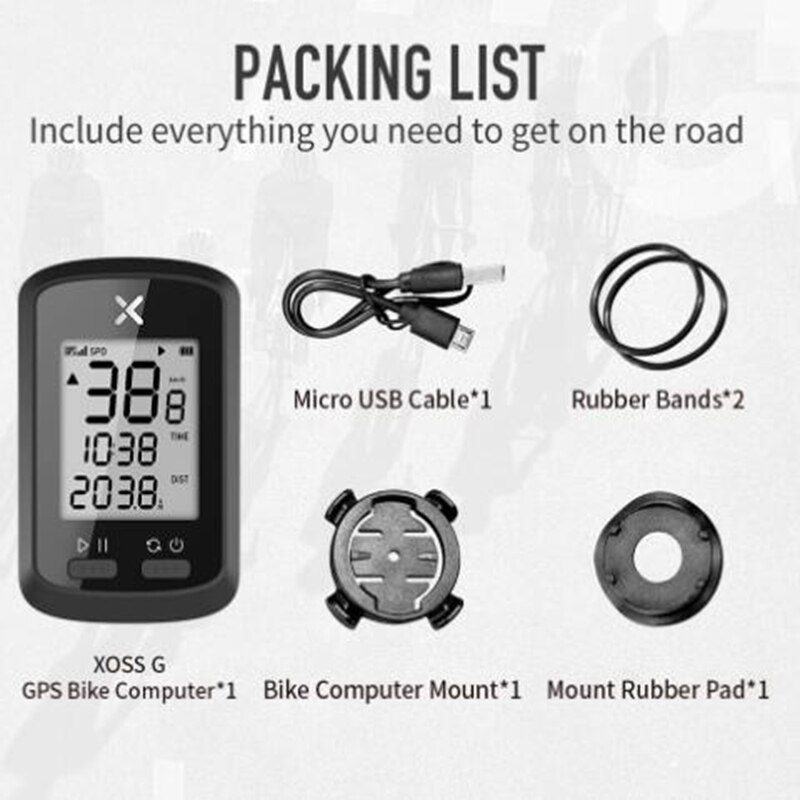 XOSS G/G + wireless GPS speedometer road bike MTB bike Bluetooth ANT+ with Cadence bike computer instead for Garmin IGPS