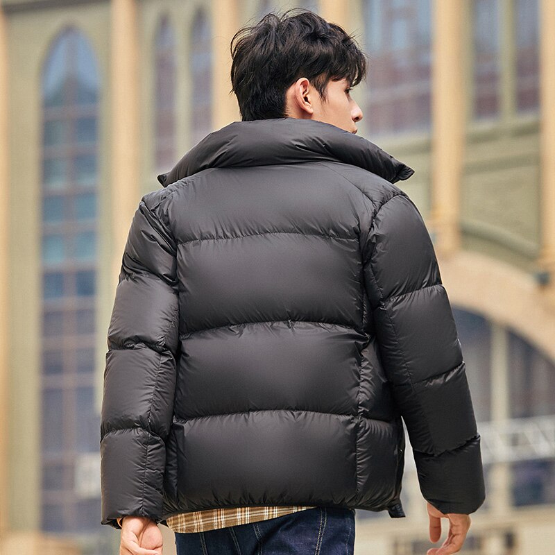 SEMIR Lightweight Down Jacket Men Short Winter Jacket Man Loose Brand Couple Thick Down Coat Clothes