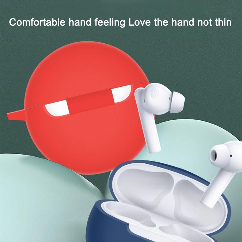 Soft Silicone Protective Case For Oppo Enco Free2 Wireless Earphone Cover Charging Box With Hook Washable Anti Dust Sleeve