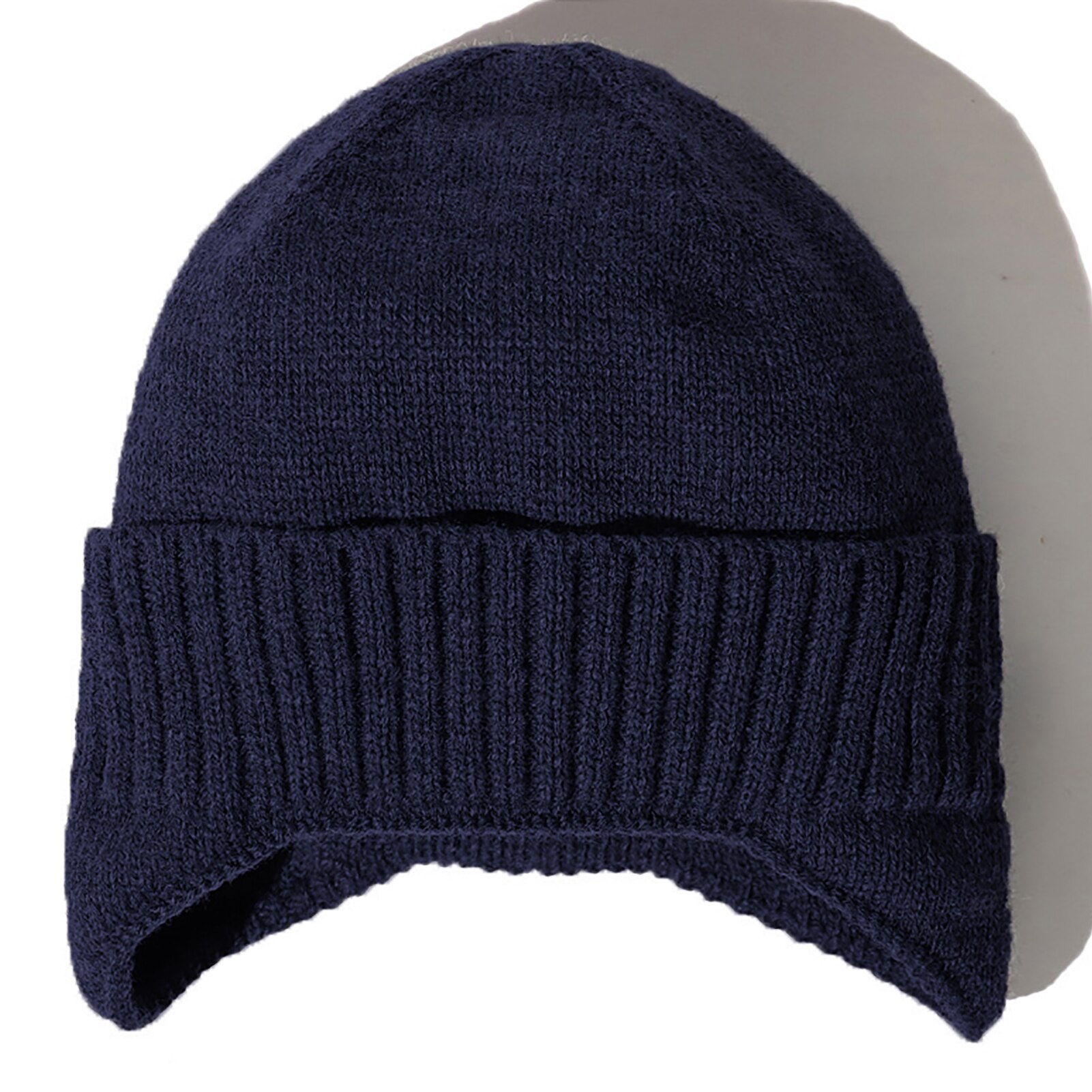 Men Acrylic Knitted Winter Hat Beanie Hats for Women Thick Warm Beanies Male Skullcap Knit Bonnet Gorro Unisex: Dark blue