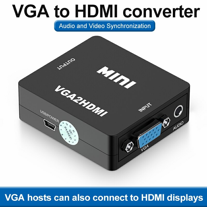 VGA to HDMI Adapter 1080P