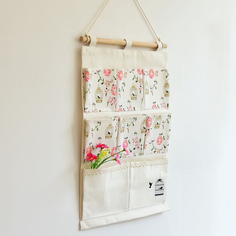 XINAHER Wall Hanging Storage Bags Wall Pocket Hanging Holder Organizer Sundry Storage Pocket For Decoration Kitchen Bathroom