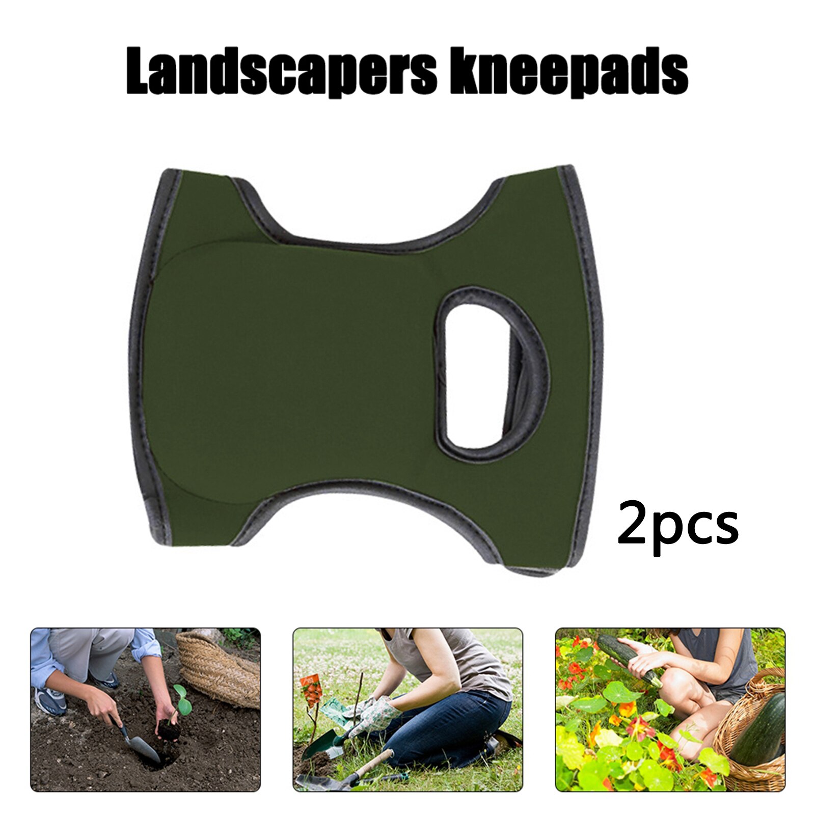 Paire de genouillères de jardinage souples, Protection des genoux, mousse pour le travail au sol