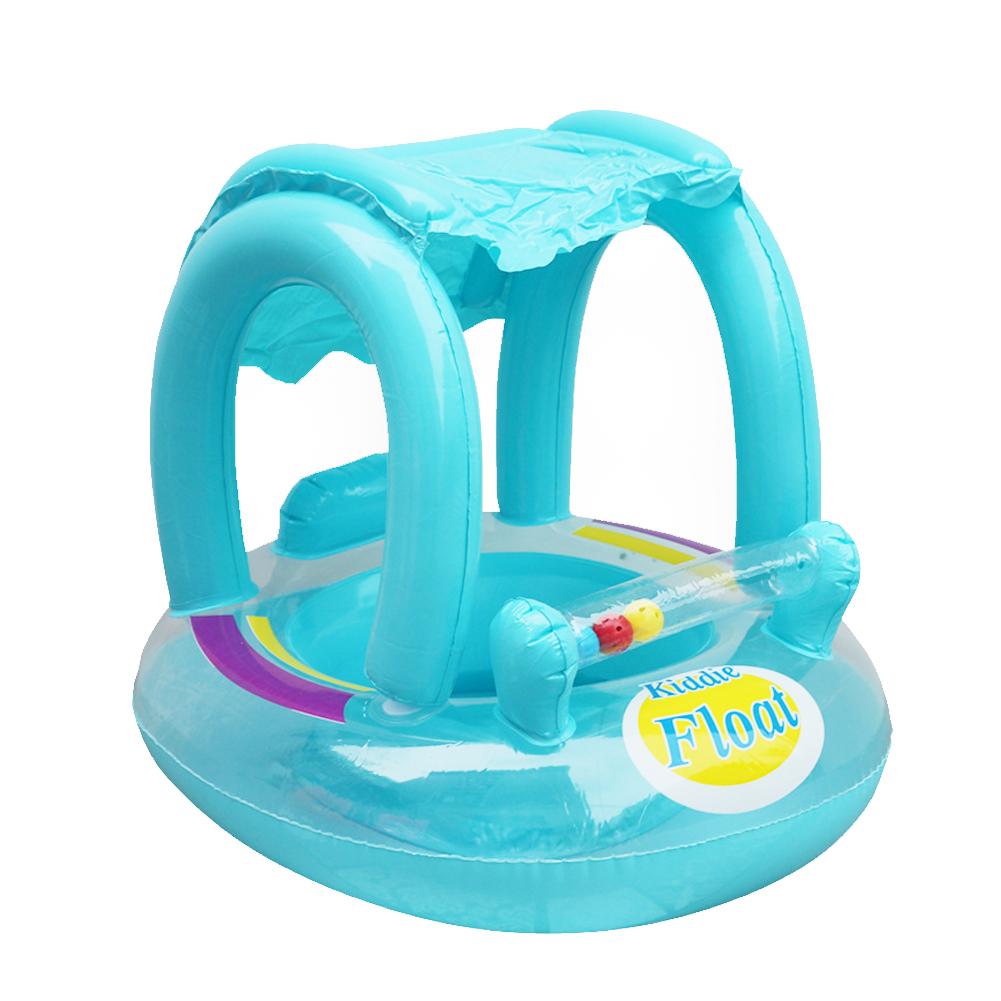 Asiento flotador de verano para bebé, barco, sombrilla, anillo de tubo, piscina para bebé, rodamiento de carga, agua, deporte, Juguetes Divertidos