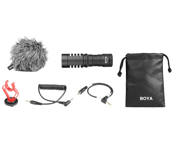 BOYA BY-MM1 Video Record Microfoon Compact VS Reed VideoMicro Op-Camera Opname Microfoon voor Sony A7 A9 A7S2 A7R2 a7III A7R3 A7M3