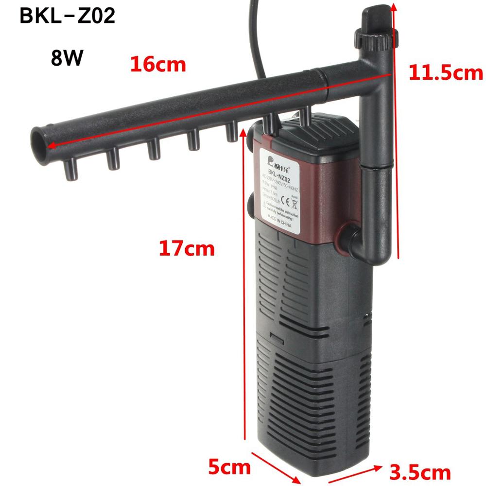 Aquarium Internal Filter Pump 3 in 1 Fish Tank Submersible Oxygen Pump Multifunctional water Pump