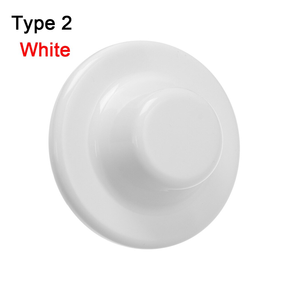 80mm ABS Wall Hole Cover Vent Exterior Reserved Drill Hole Plugs Self Adhesive Decor Cap With Hooks Hardware Decorative: white Type2