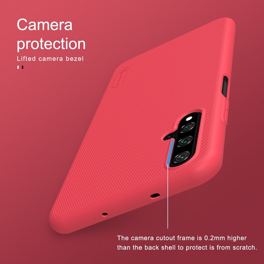 Voor Huawei Honor 20 Case Cover 6.26 ''Nillkin Frosted Pc Matte Hard Cover Telefoon Houder Voor Huawei Honor 20 pro Cover