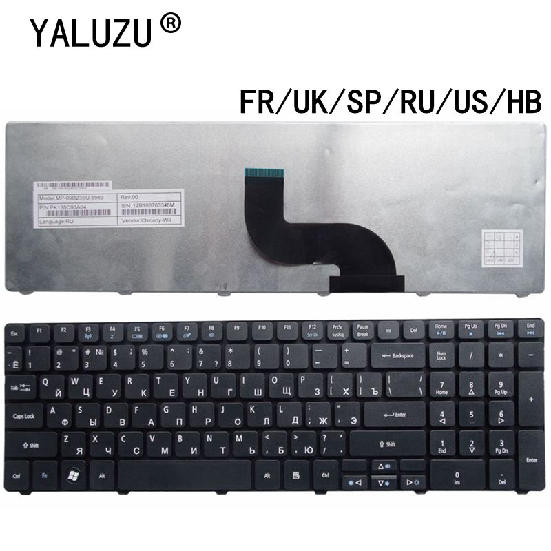 US/UK/SP/RU/FR/HB teclado del ordenador portátil para Acer Aspire 5742 5742G 5742Z 5740 de 5810 de 5810T 5810TG 7735 de 5336 de 5536G 5336G 5738G 5738G
