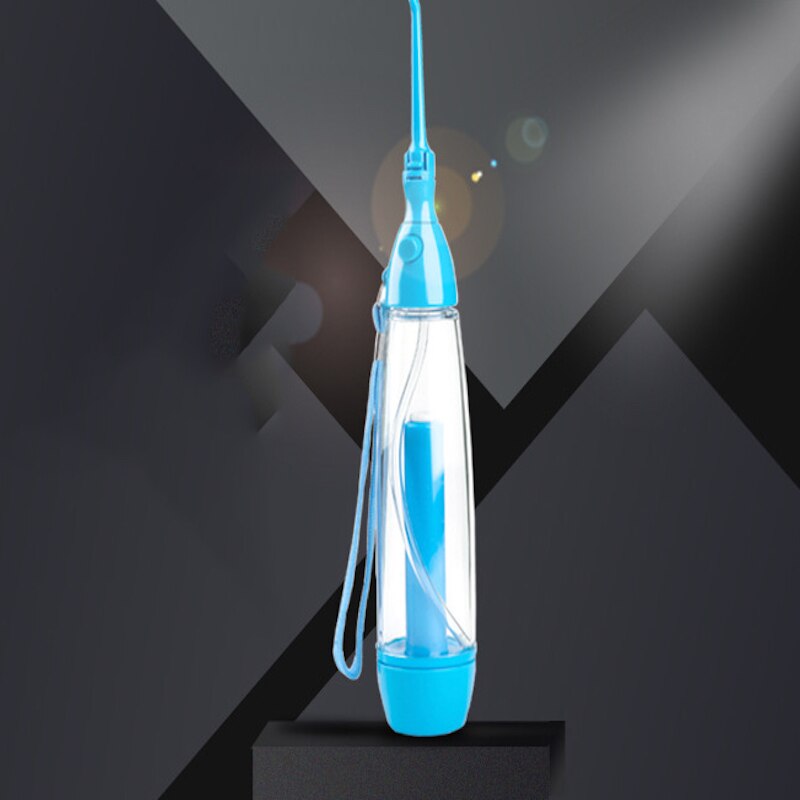 Mundskylning tænder renere vand tandstikker flusher flosser bærbar manuel tryk vand pick tand mundskyl