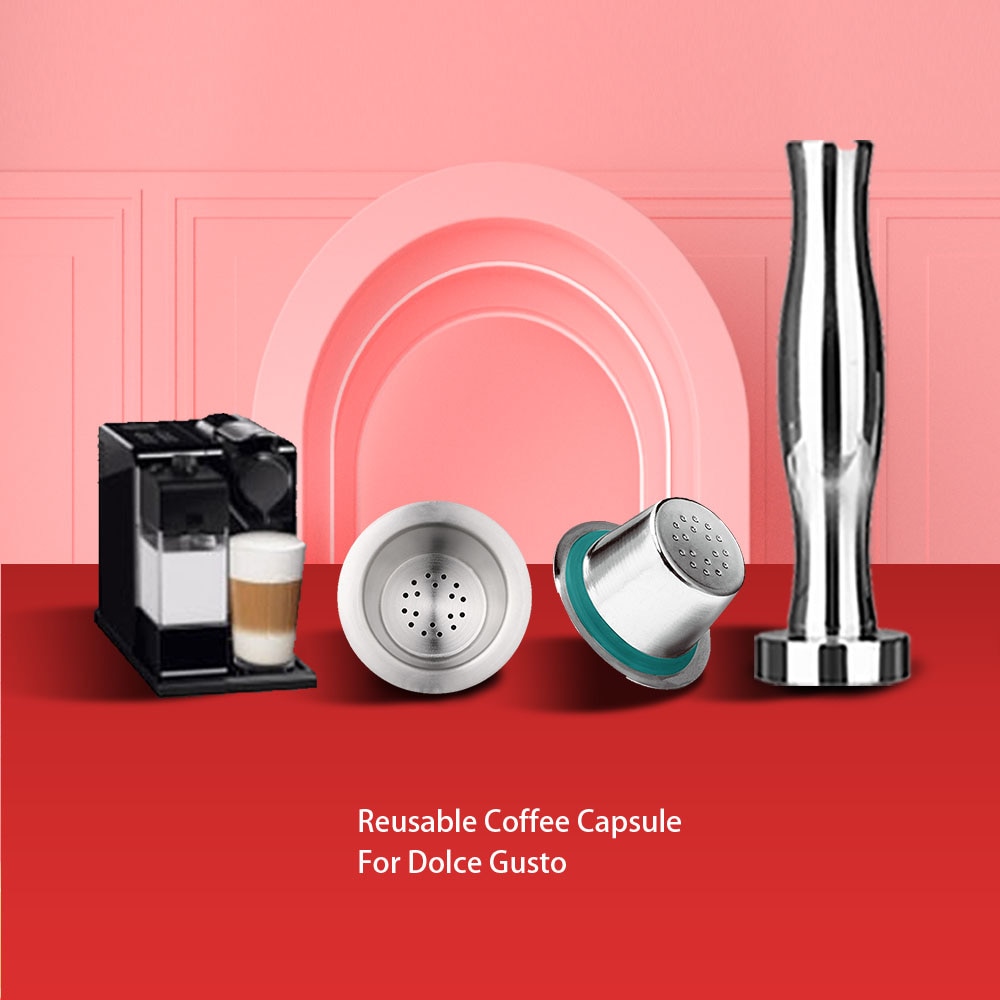 6PCS Nespresso Reuable Cafe Capsula Cup Refillable Coffee Filter Capsula Reusable De Cafe Recargables Nesspreso Coffee Dripper