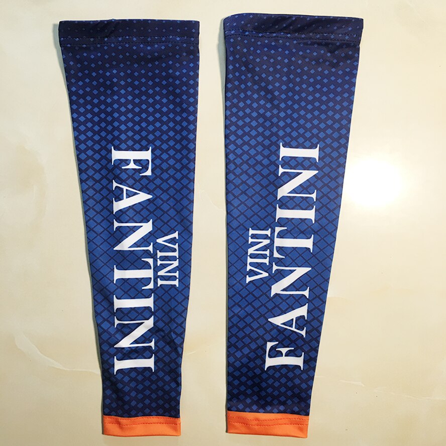 VINI Fantini – couvre-bras de cyclisme bleu pour hommes et femmes, à séchage rapide, manchettes de sport