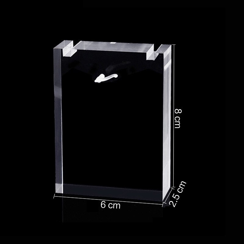 Naszyjnik ekspozytor robić wisiorków stojak przezroczysty masywny akryl łańcuszek biżuteria prezentujący uchwyt na półkę wisiorek zdjęcie rekwizytu półka: Default Title