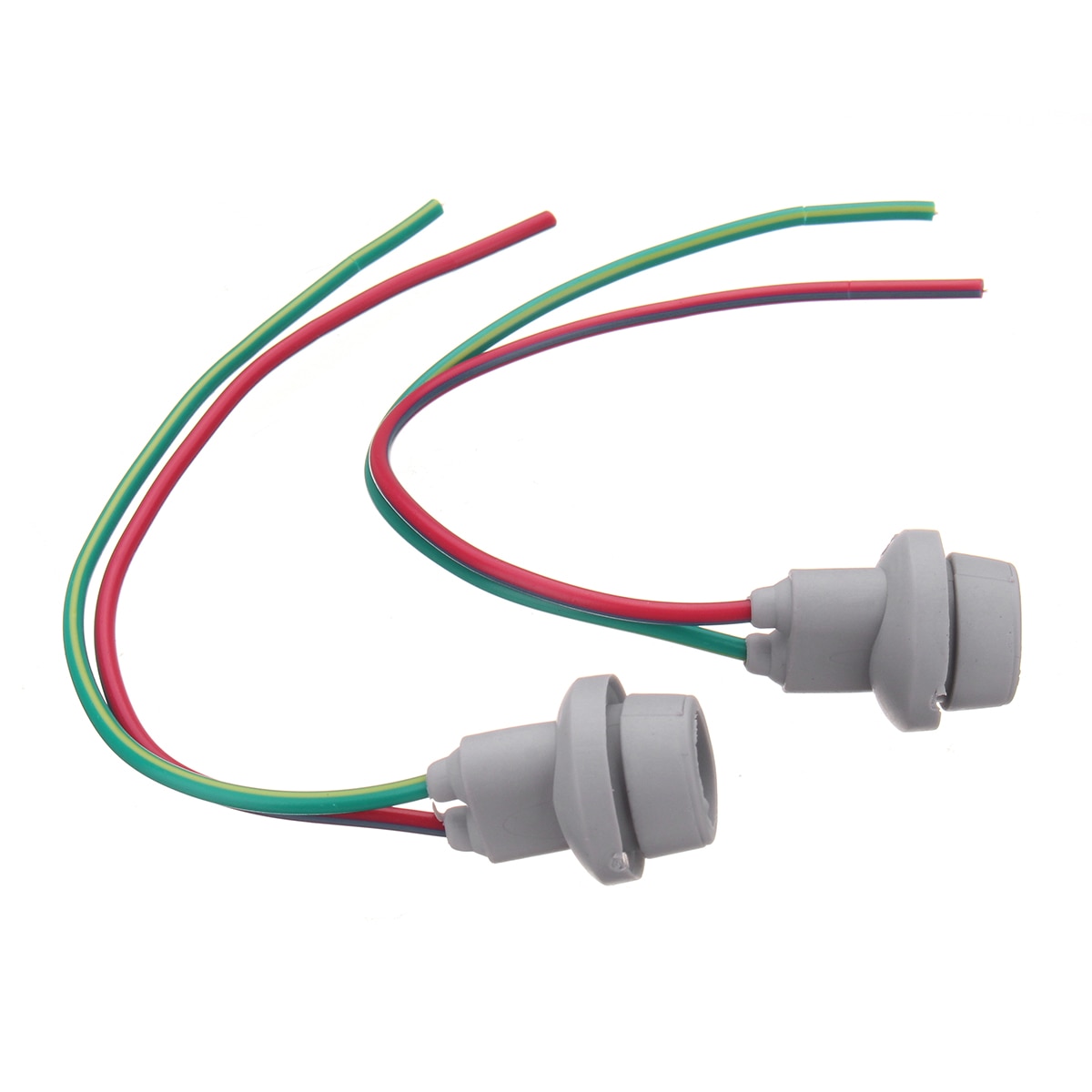 2x T10 W5W Bilhållare Bas Värmebeständigt Gummiuttag med Kabel Parkeringsljus Kontakt