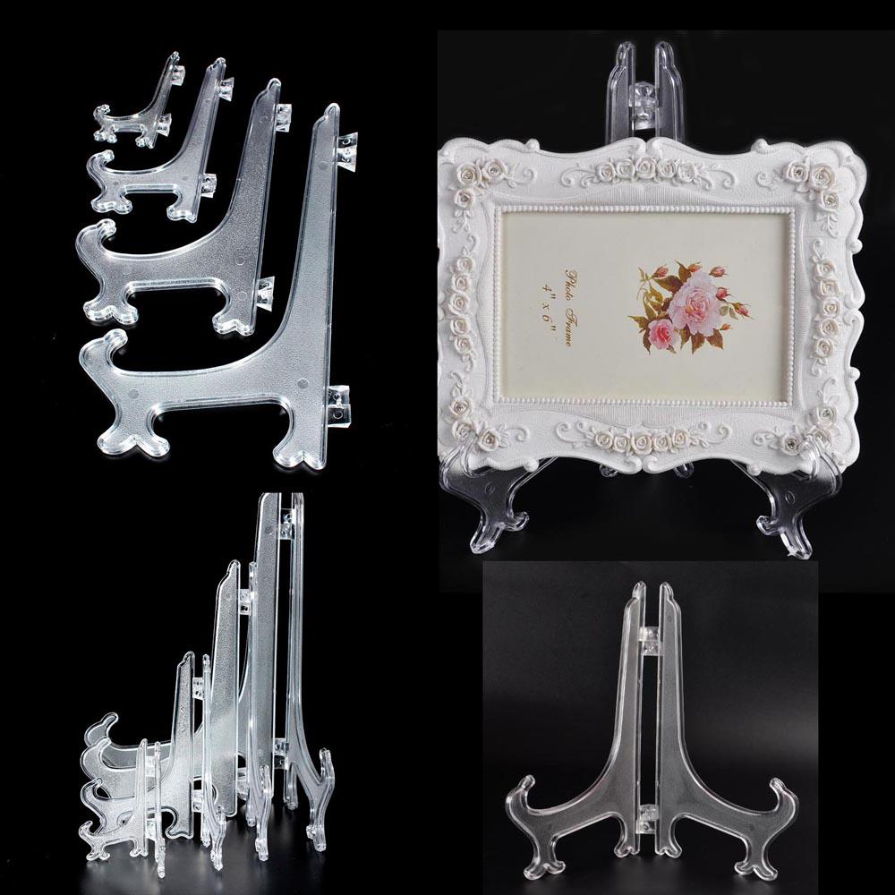 Transparent Photo Frame Bracket Folding Frame Crystal Bracket Tray Frame Claire Large Photo Display Easel Photo Bracket Base