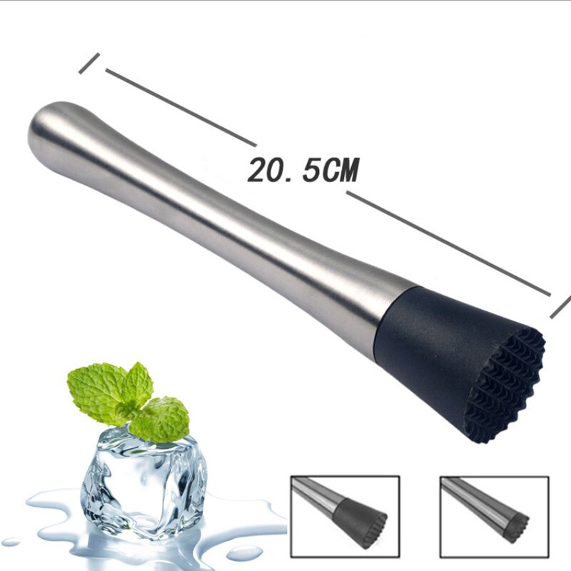 Rvs Cocktail Stok Plastic Ijslolly Ijs Verpletterende Tool Voor Catering En Bar Cocktail Accessoires Geperst Mint Laat