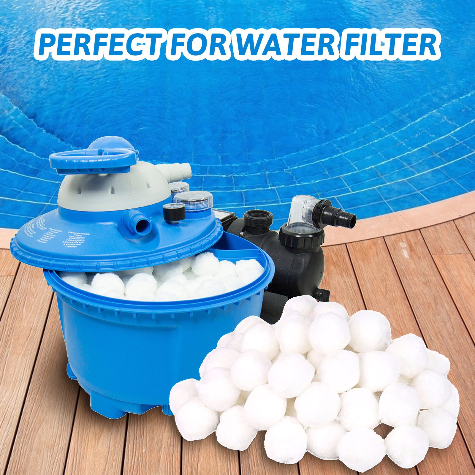 350g Fish Tank Swimming Pool Filter Sand Quartz Sand Filterballs Sand Filter Alternatively Pool Filter c50