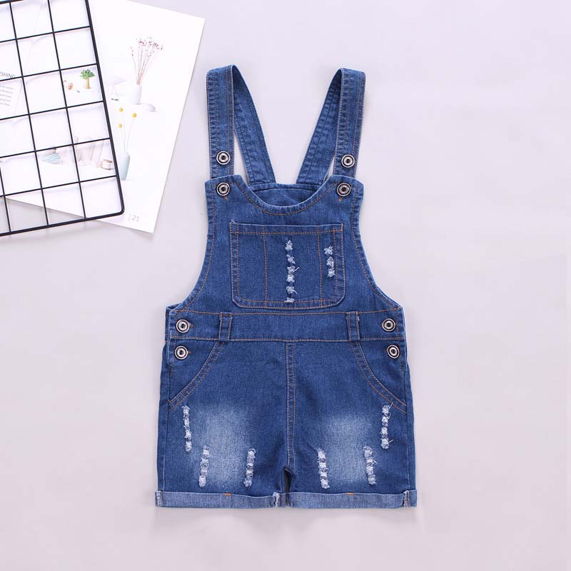 DIIMUU Kids Toddler Clothing Summer Boys Girls Overalls Casual Denim Pants Shorts Jumpsuits Children Clothes Bottoms For 3-5Year: 5T