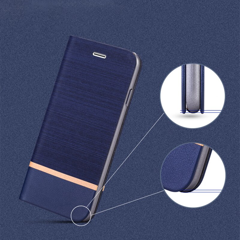 Voor huawei  p8 lite flip book case voor huawei honor 8 lite  p9 lite business leren case zachte tpu siliconen achterkant