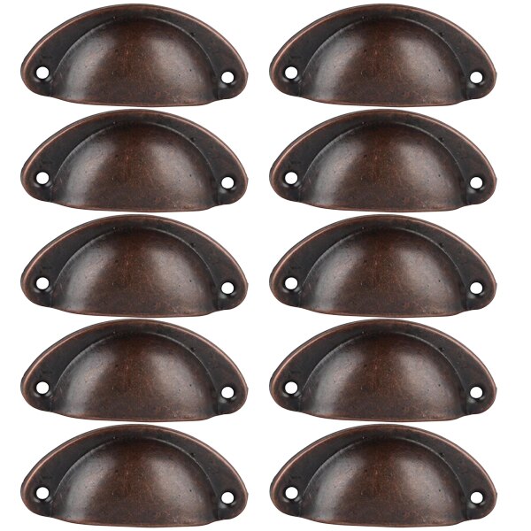 10PCS Shell Cup Pulls Kitchen Cabinet Cupboard Drawer Door Pull Handles, Classic: f