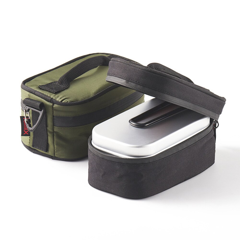 Outdoor Outing Camping Lunch Boxes Aluminum Thermal Food Picnic Bento Box Travel Portable Insulation Tableware Storage Bags