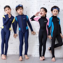 Børn våddragter udslæt vagter pige dreng børn svømning dykning sportstøj jakkesæt uv beskyttelse fuld krop langærmet badedragt