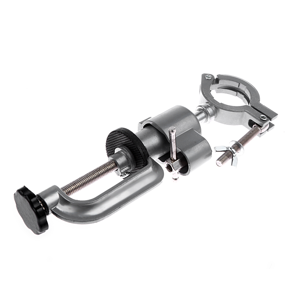 Soporte de amoladora con abrazadera, tornillo de banco para taladro eléctrico, soporte 360 giratorio