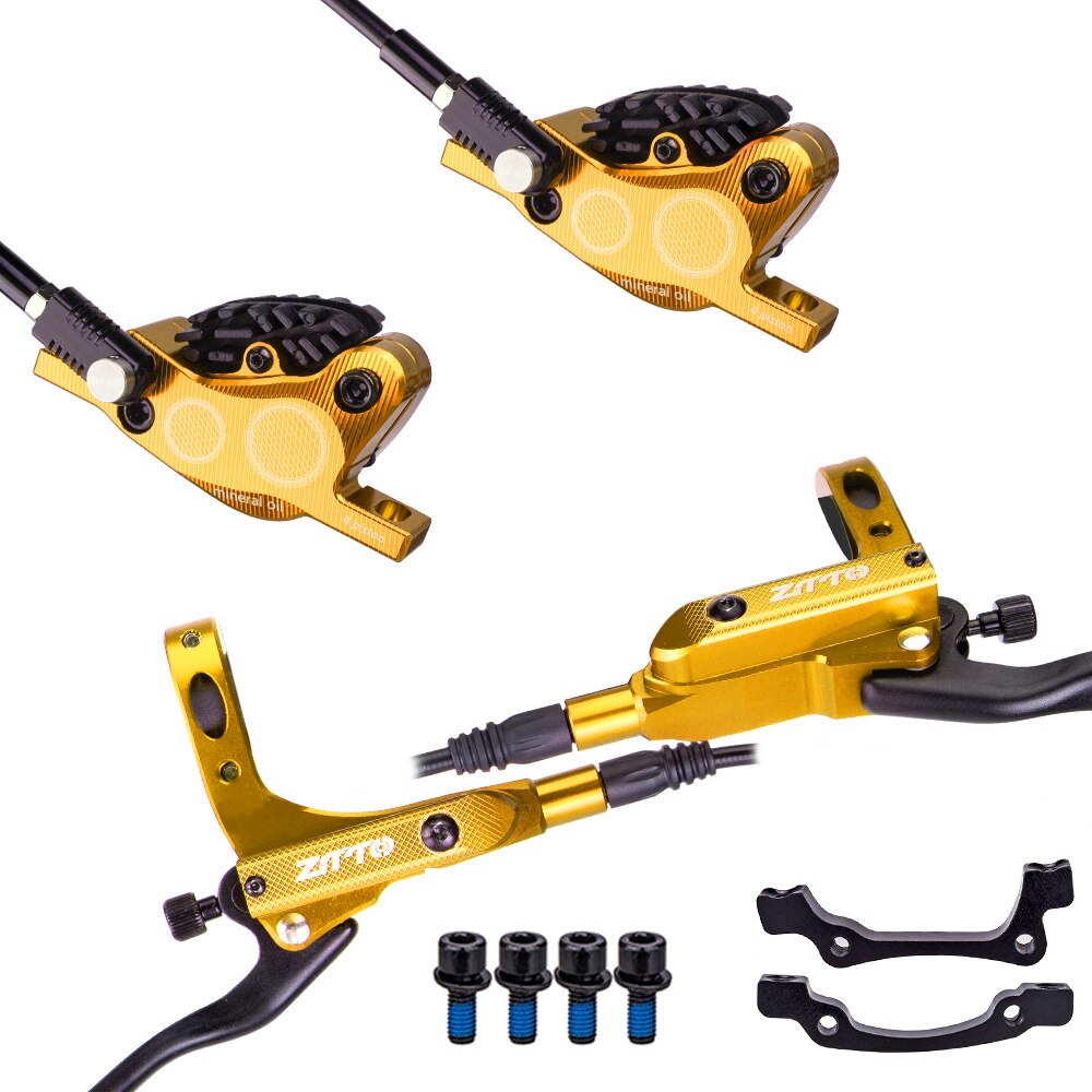 Ztto Mtb 4 Zuiger Fiets Hydraulische Schijfrem M840 Met Cooling Pads Olie Druk Racefiets Rotor Remklauwen Is Pm mount