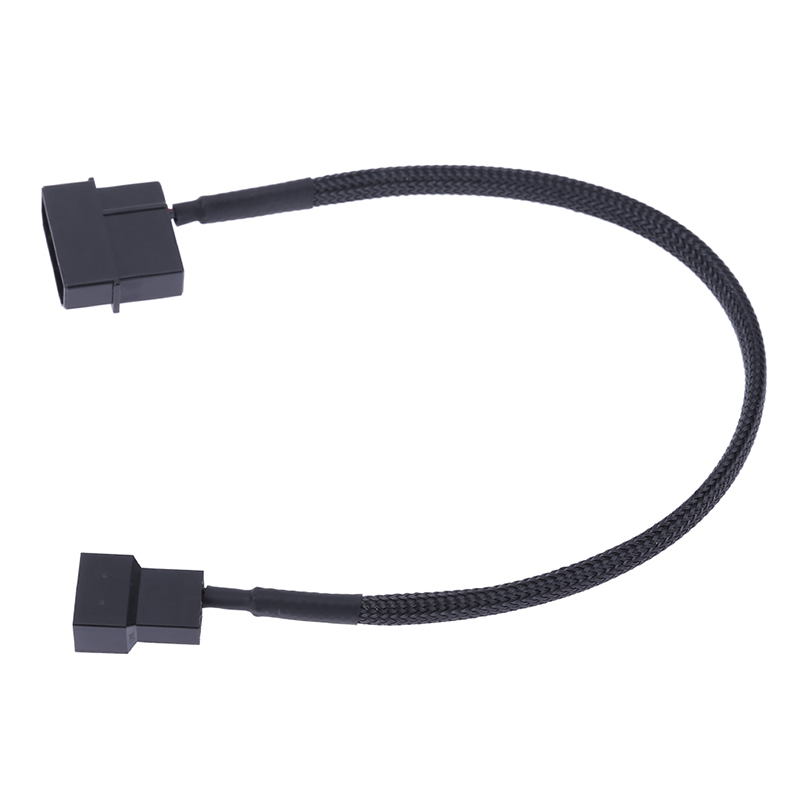 Fi-labs ide molex 4 -nastainen liitin  to 3 -nastainen /4 -nastainen jäähdytin molex-tuulettimen sovitin jakaja virtaholkki kaapeli  (12v vain )-25cm
