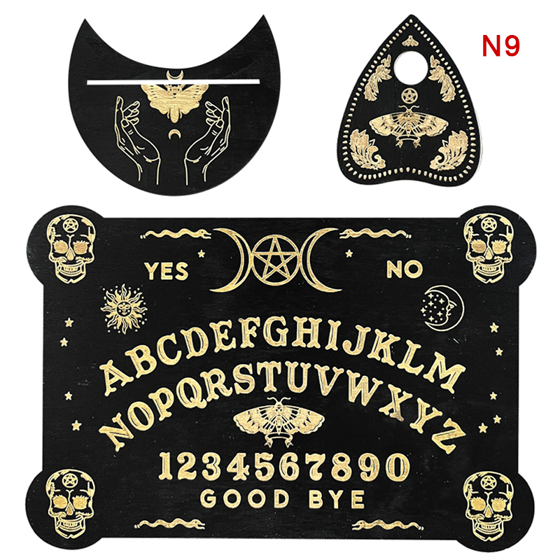 12inch Wooden Divination Pendulum Board Engraved Magic Board Ouija Board Metaphysical Message Witch's Pendulum Board Kit: plum